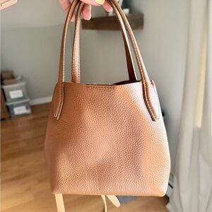 Madewell Pebbled Mini Bucket Tote